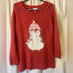 Lauren Conrad Penguin Holiday Sweater